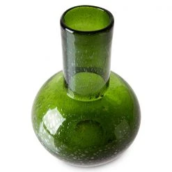 HKliving Green Glass Blown Vase M