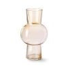 HKliving GLASS FLOWER VASE M PEACH