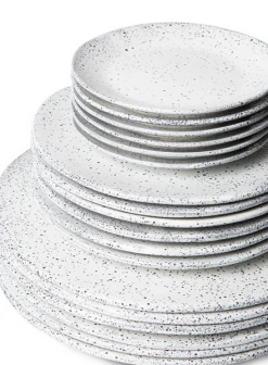 HKliving Gradient Ceramics Dinner Plate In Cream