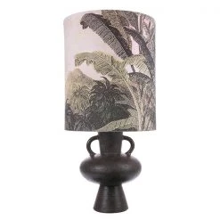 HKliving Stoneware Lamp Base Charcoal