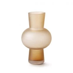 HKliving Glass Flower Vase S Matt Peach