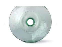 HKliving Green Tined Glass Circle Vase