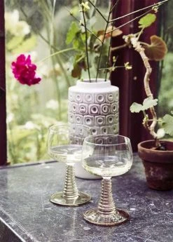 HKliving 196ml Green Swirl Wine Glass 7 HKliving 196ml Green Swirl Wine Glass