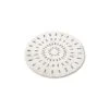 HKliving Round Swirl Bath Mat White