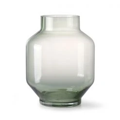 HKliving GREEN GLASS VASE L