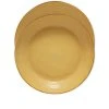 HKliving Bold & Basic Ceramics Pasta Plate Yellow/Brown Set Of 2