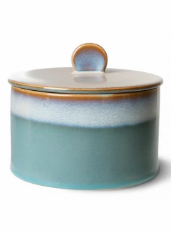 HKliving 70s Style Cookie Jar In Dusk