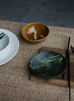 HKliving Kyoto Ceramics Japanese Soup Bowl In Brown