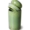 HKliving 70's Style Storage Jar In Kiwi