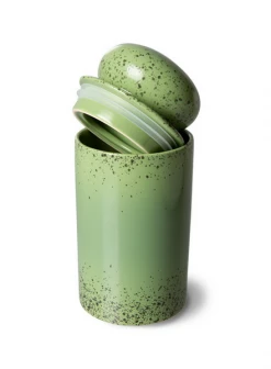 HKliving 70's Style Storage Jar In Kiwi