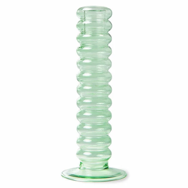 HKliving Glass Candle Holder | Large | Mint Green 3 HKliving Glass Candle Holder | Large | Mint Green