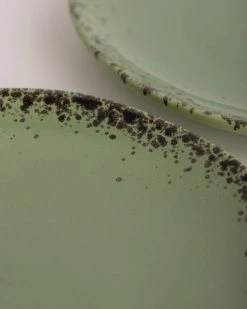 HKliving 70s Ceramics Dessert Plates Kiwi Set Of 2