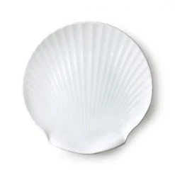 HKliving Bone China Shell Serving Tray