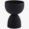 HKliving Black Metal Raised Cup Planter