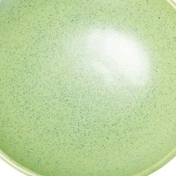 HKliving Ceramic Bowl On Base | Pistachio | Medium