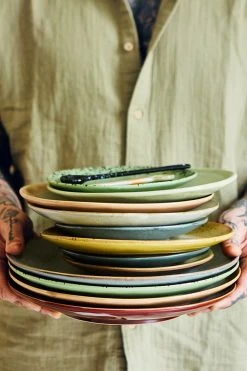 HKliving Pistachio 70s Ceramics Side Plates