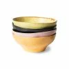HKliving Bold & Basic Ceramics Small Bowl Mixed Colours Set of 4