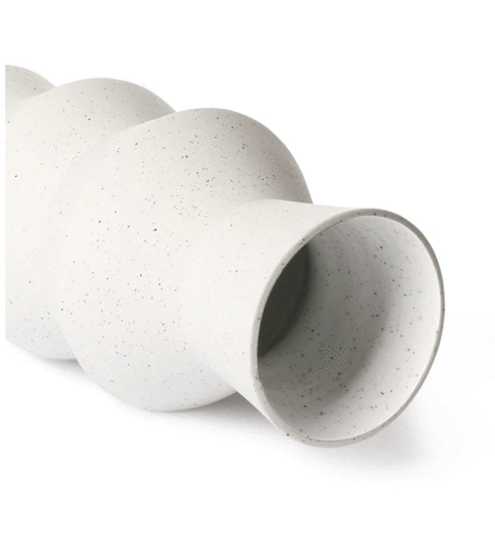 HKliving Speckled Clay Angular Vase | Large HKliving Speckled Clay Angular Vase | Large