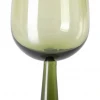 HKliving The Emeralds Olive Green Tall Wine Glass