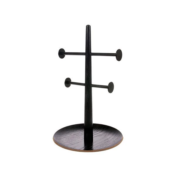 HKliving Black Wooden Jewelry Rack HKliving Black Wooden Jewelry Rack