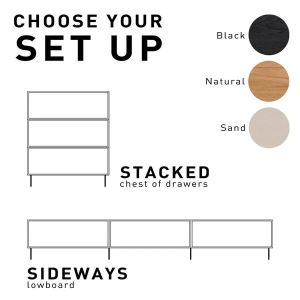 HKliving Modular Cabinet Metal Leg Black HKliving Modular Cabinet Metal Leg Black