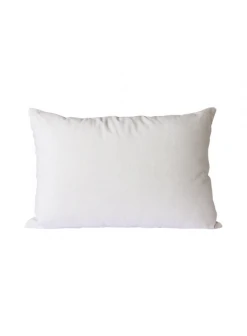 HKliving Striped Velvet Cushion Ice Blue