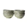 HKliving Gradient Ceramics: Bowl Green (Set of 4)