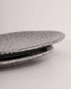 HKliving Gradient Ceramics Side Plate Cream Set Of 2