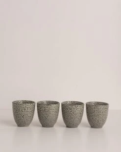 HKliving Gradient Ceramics Mug Green Set Of 4