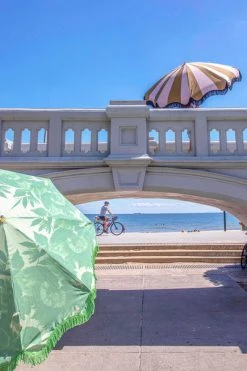 HKliving Beach Umbrella | Pistachio Palm