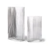 HKliving Clear Ribbed Vase