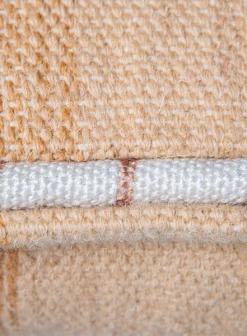 HKliving Hand Woven Wool Cushion- Natural (38x74)