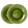 HKliving The Emeralds: Ceramic Green Spotted Dinner Plate (set Of 2) 1 HKliving The Emeralds: Ceramic Green Spotted Dinner Plate (set Of 2)