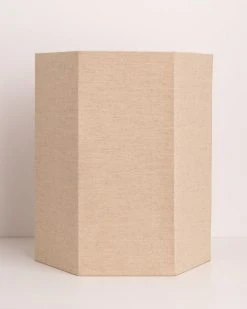 HKliving Hexagonal Lamp Shade Leinen