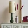 HKliving Retro Glazed Lamp Base In Green