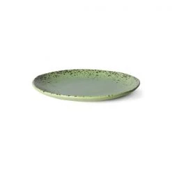 HKliving 70s Ceramics: Dessert Plates, Kiwi (Set of 2)