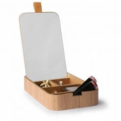 HKliving WILLOW WOODEN MIRROR BOX