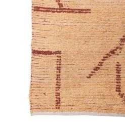 HKliving Hand Woven Cotton Runner Peach/mocha (70x200cm)