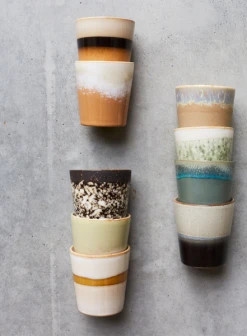 HKliving Ceramic 70s Beaker In Venus 5 HKliving Ceramic 70s Beaker In Venus