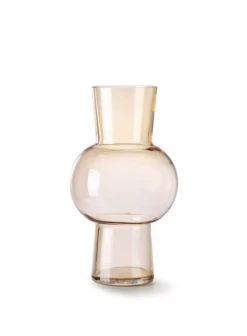 HKliving Peach Glass Flower Vase 3 HKliving Peach Glass Flower Vase