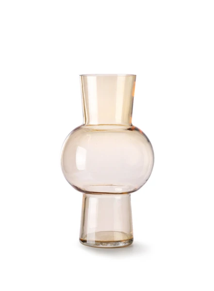 HKliving Peach Glass Flower Vase HKliving Peach Glass Flower Vase