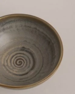 HKliving Home Chef Salad Bowl Rustic Green Grey 4 HKliving Home Chef Salad Bowl Rustic Green Grey