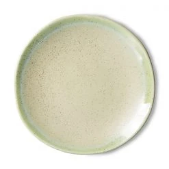 HKliving 70s Ceramics: Side Plates Pistachio (Set of 2)