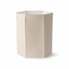 HKliving Hexagonal Linen Lamp Shade | Large | Natural