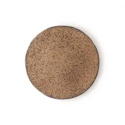 HKliving Pair Of Speckled Taupe Side Plates