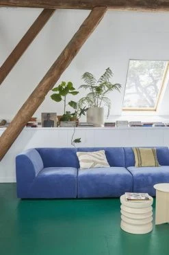 HKliving Linen Cushion Dark Beige 45 X 45