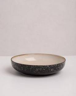 HKliving Beige Galaxy 70s Ceramic Salad Bowl