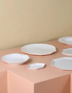 HKliving Bone China Shell Serving Tray