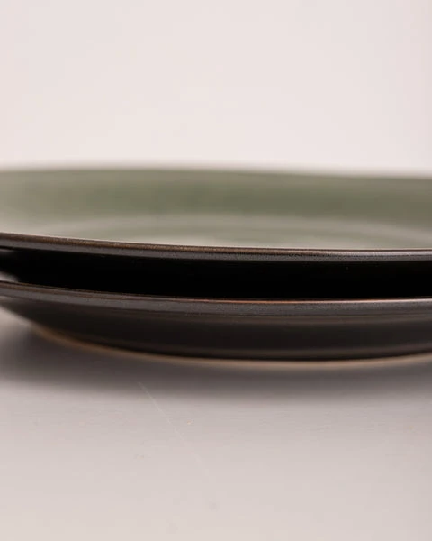 HKliving The Emeralds Dinner Plates Spotted Green Set Of 2 HKliving The Emeralds Dinner Plates Spotted Green Set Of 2