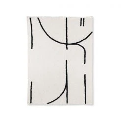 HKliving Throw Tufted Black Lines 9 HKliving Throw Tufted Black Lines